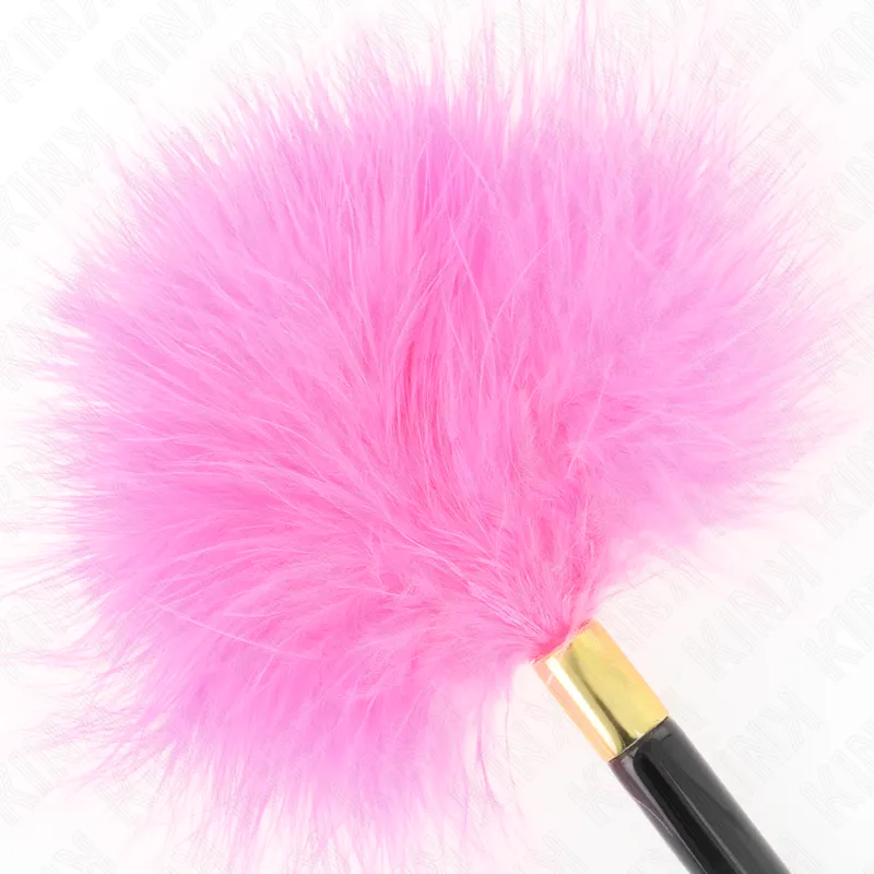 Kink - Fuchsia Gold Metal Tickle Feathers 18 Cm 2