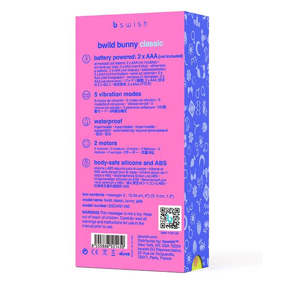 B Swish - Bwild Classic Bunny Rabbit Vibrator Jade - Vibrátor 9