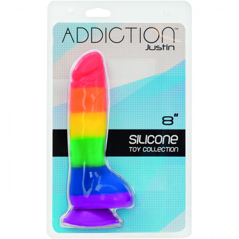 Addiction - Justin 8 Inch Rainbow