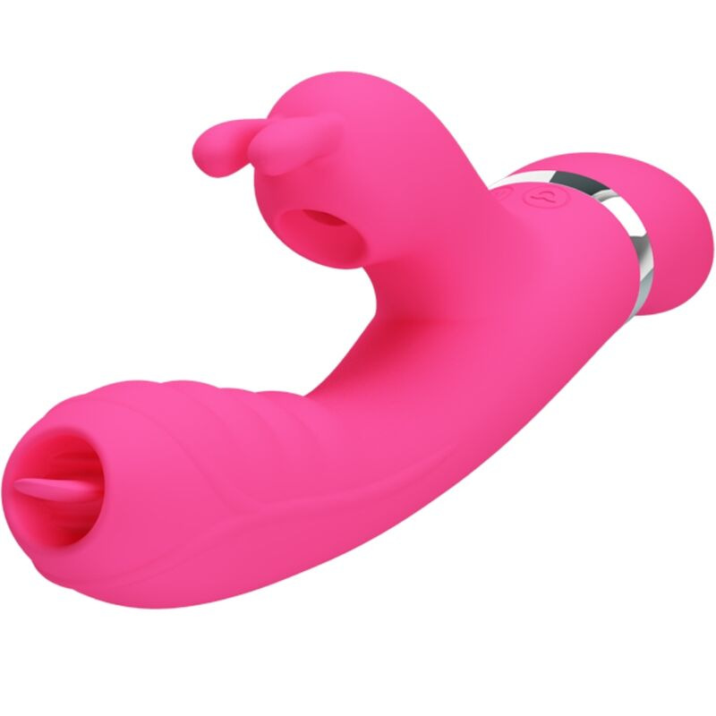 Pretty love - phoenix multifunction rabbit vibrator pink 1