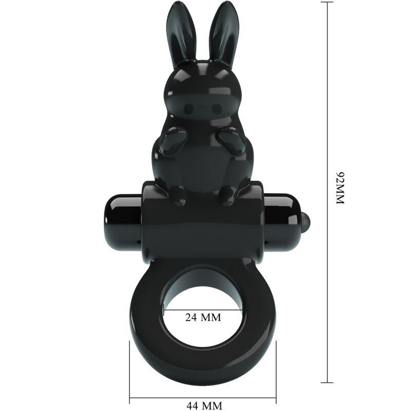 Pretty love - exciting ring rabbit vibrator ring 10 vibrations black 2