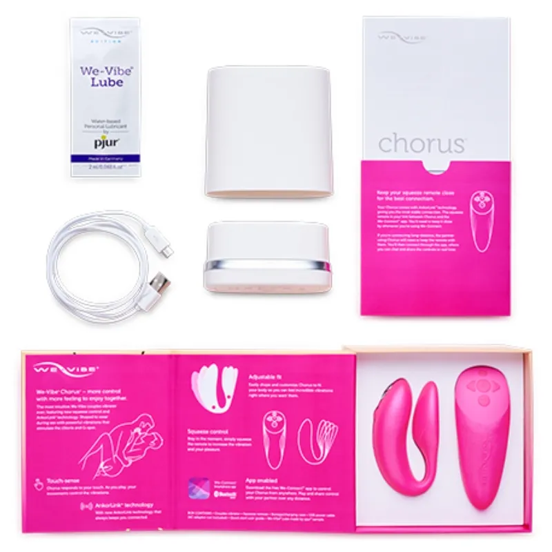 We-Vibe - Chorus Vibrator For Couples With Squeeze Control Pink