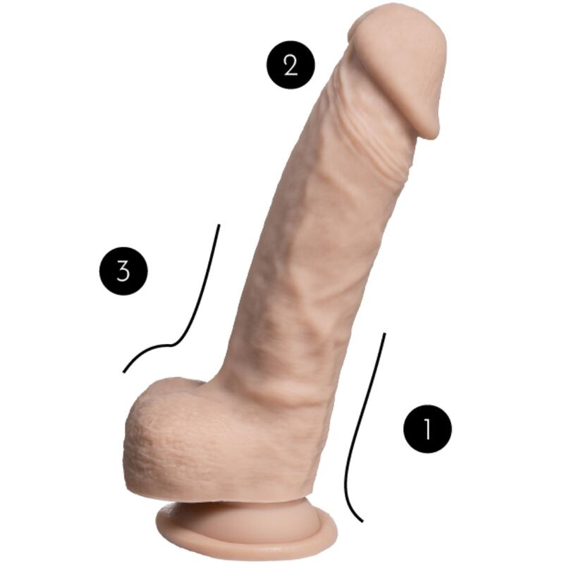 Silexd - model 1 real skin realistic penis thermo reactive 17.8 cm flesh 4