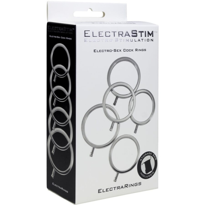 Electrastim - electrarings metal penis rings pack of 5 2