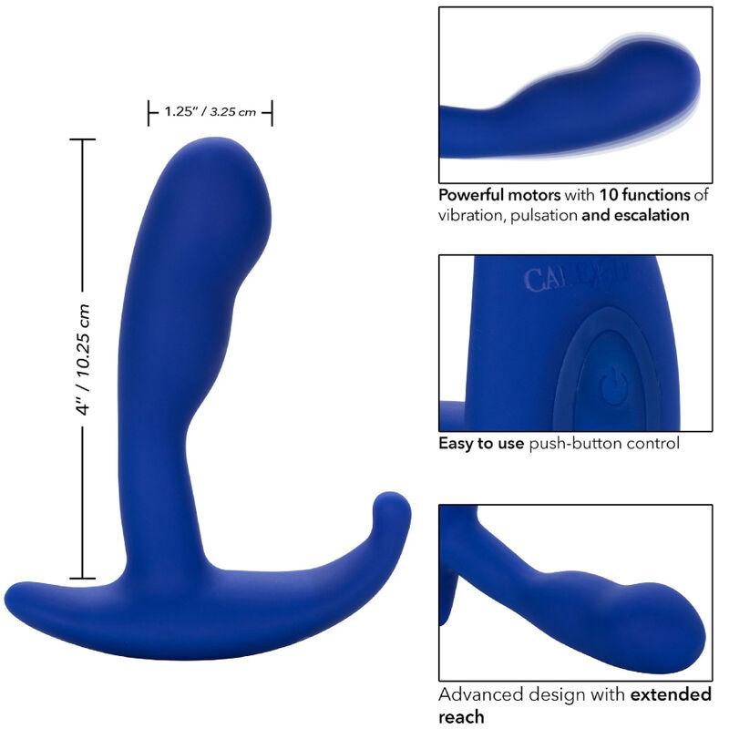 Admiral - Curved Anal Stimulator & Vibrator Blue