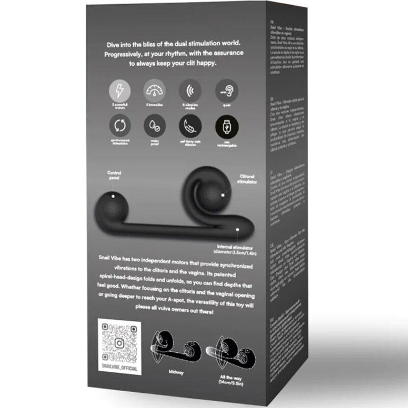Snail Vibe Multiaction Vibrator Black 4