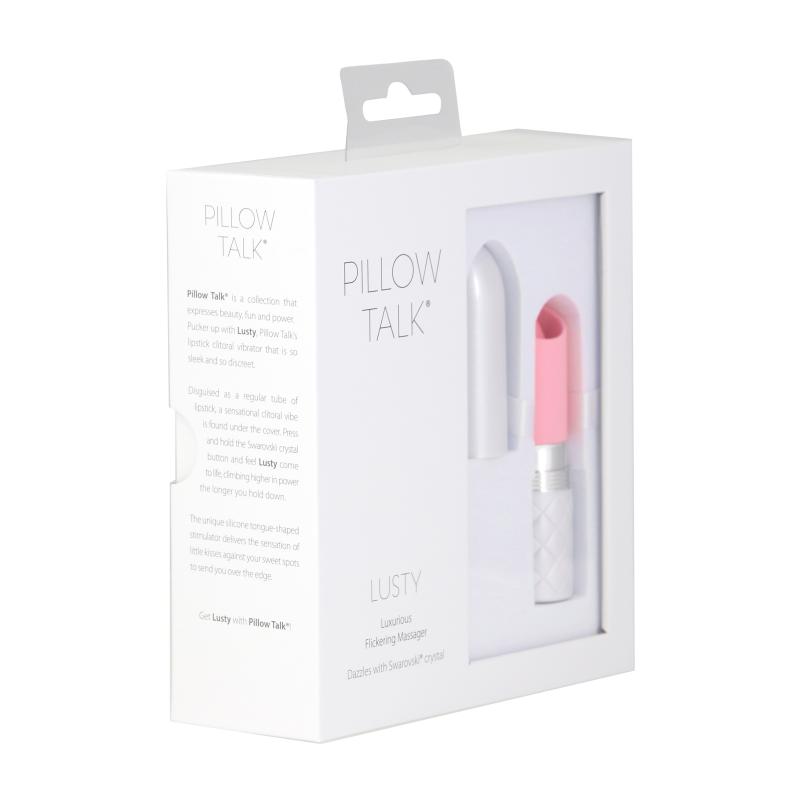 Pillow Talk - Lusty Luxurious Flickering Massager Pink 10