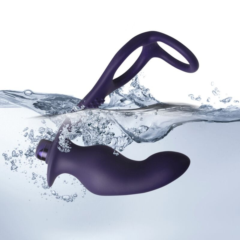 Rocks-off - nova zenturian vibrating prostate plug with rings 16 modes dark blue 6