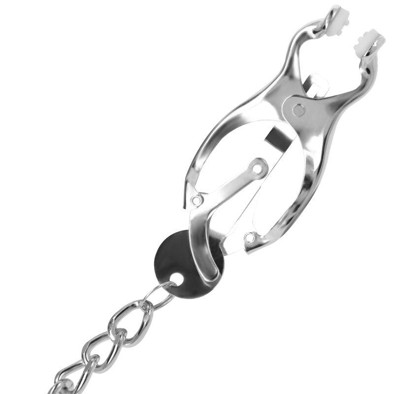 Darkness Nipple Clamps  With Chain - Svorky Na Bradavky 3