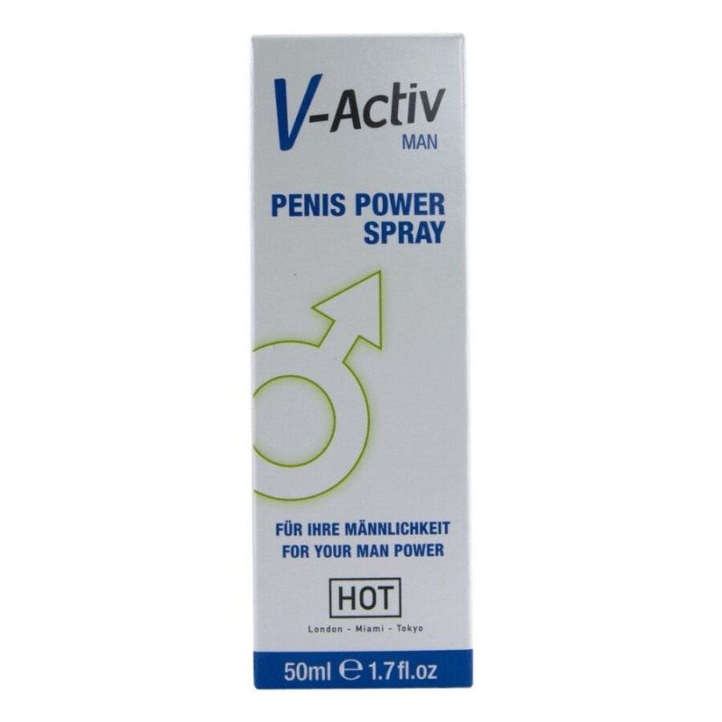 Hot - v-activ penis power spray for men 50 ml 3