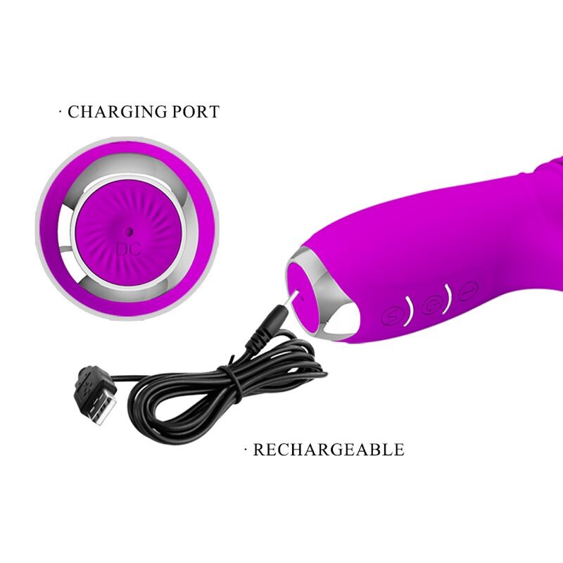 Pretty love - dorothy purple rechargeable rabbit vibrator 10