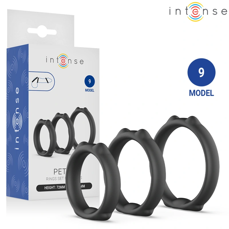 Intense - peter set of 3 penis rings model 9