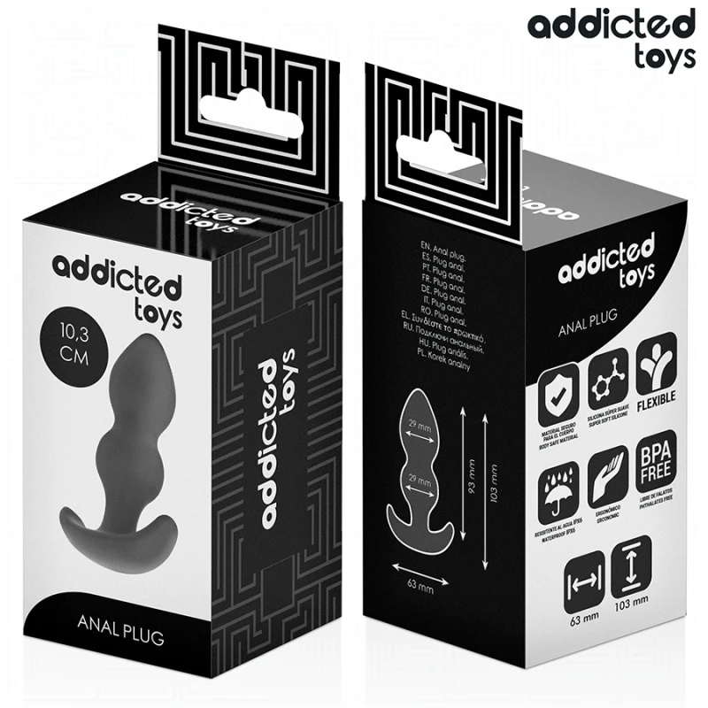 Addicted toys - anal plug silicone size s 10.3 cm 6