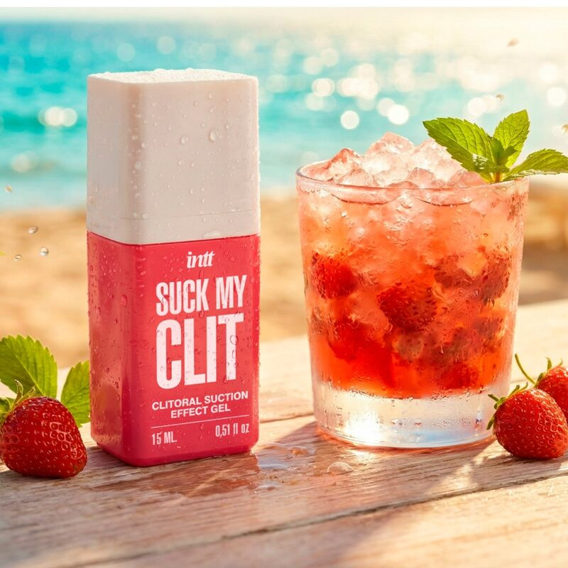 Intt - suck my clit suction effect gel wild strawberry 15 ml 5
