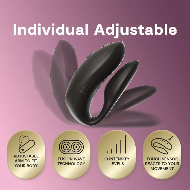 We-vibe - chorus pro premium couples vibrator satin black 4