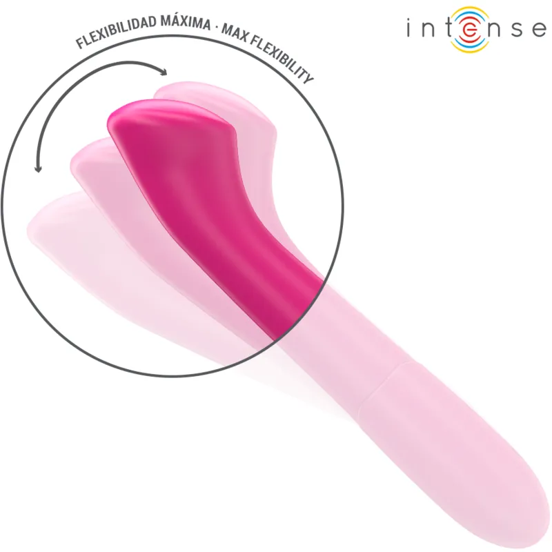 Intense - paty vibrator 19 cm flexible 10 vibrations model 2 pink 3