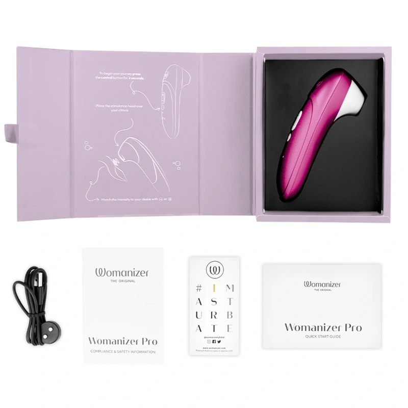 Womanizer - pro vibrant clitoral stimulator pink 5