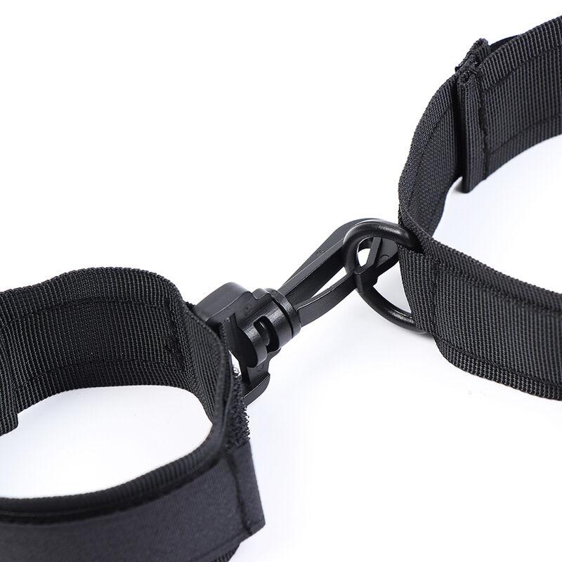 Ohmama Fetish Nylon Collar With Wrist Restraints 10