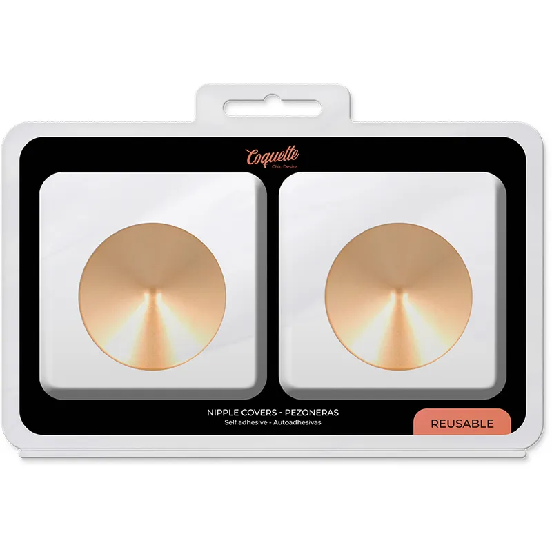 Coquette Chic Desire Nipple Covers - Golden Circles 4