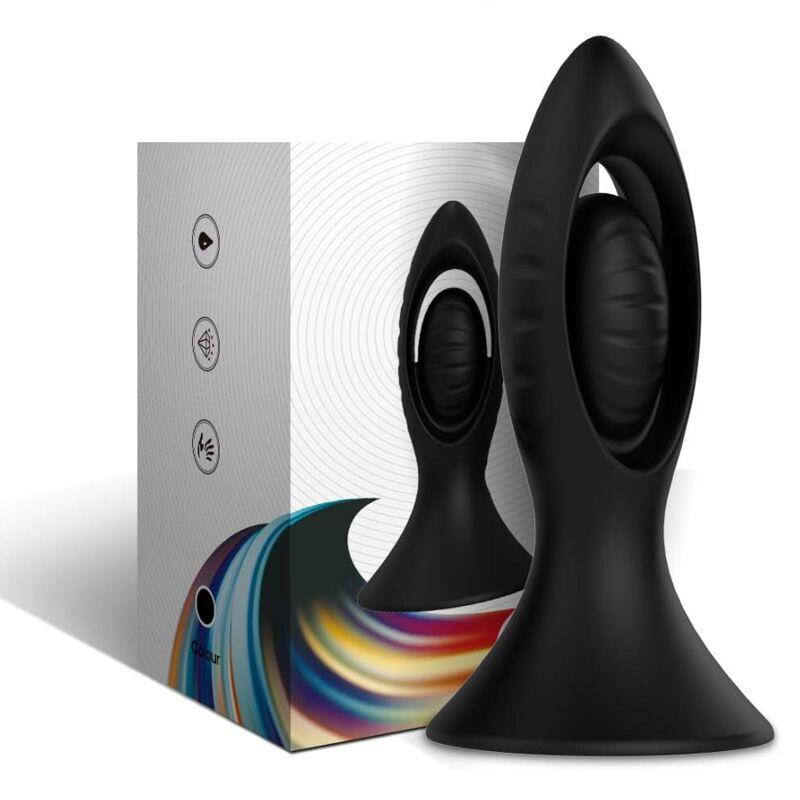 Armony - Vibrator &Amp; Anal Plug Silicone Black