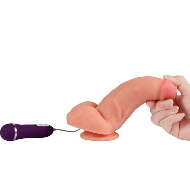 Shequ - red eagle vibrator dildo with remote control 17 cm 4