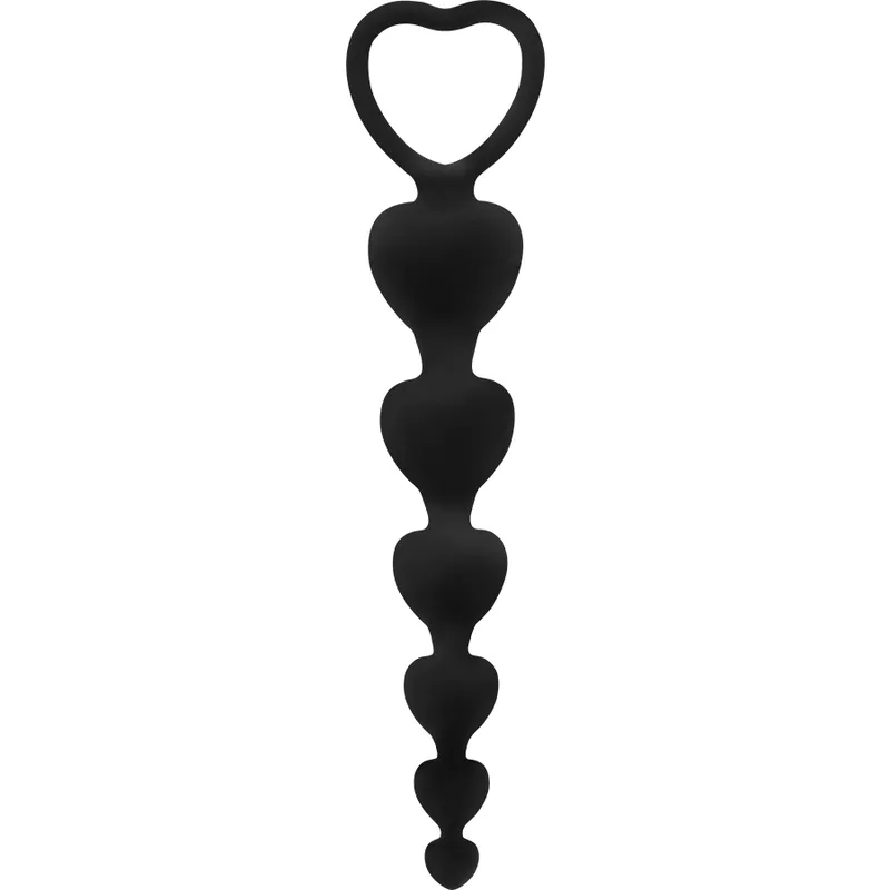 Ohmama Silicone Anal Heart-Beads 18 Cm 1