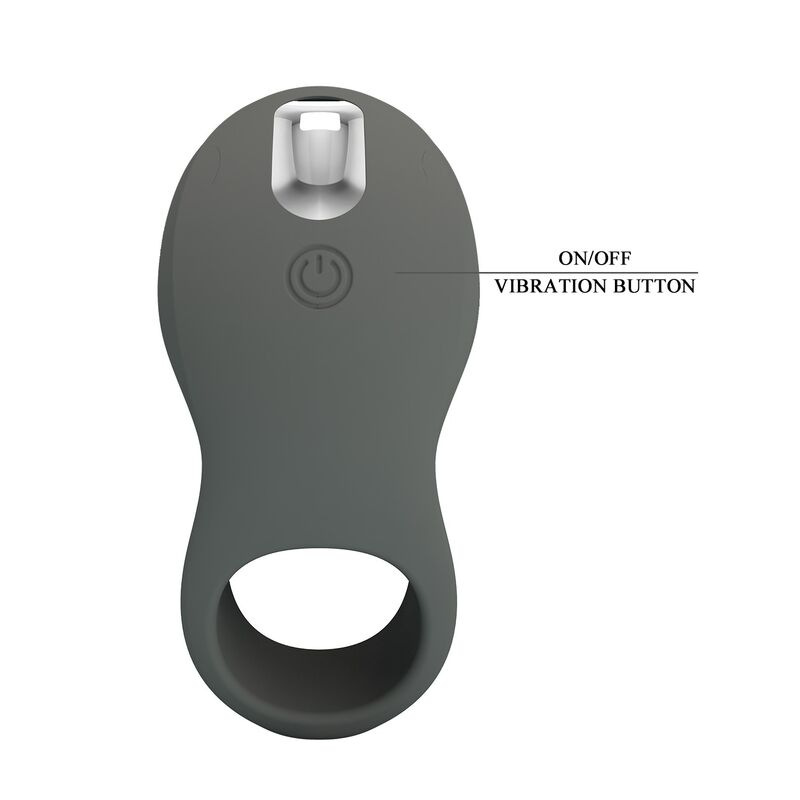 Pretty love - rechargeable vibrating ring with dual stimulator 9