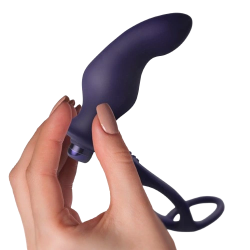 Rocks-off - nova zenturian vibrating prostate plug with rings 16 modes dark blue 3