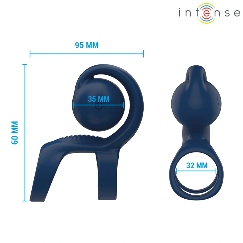 Intense - tyson cock ring with vibrating ball Ø 3.2 cm 4