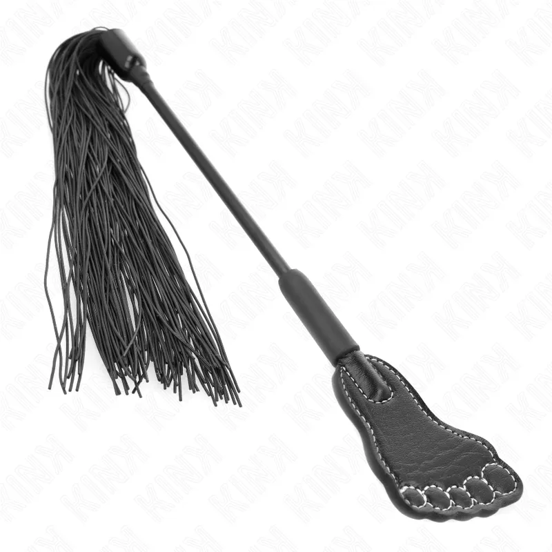 Kink - Foot Shaped Paddle With Tassel Whip 31 Cm 1