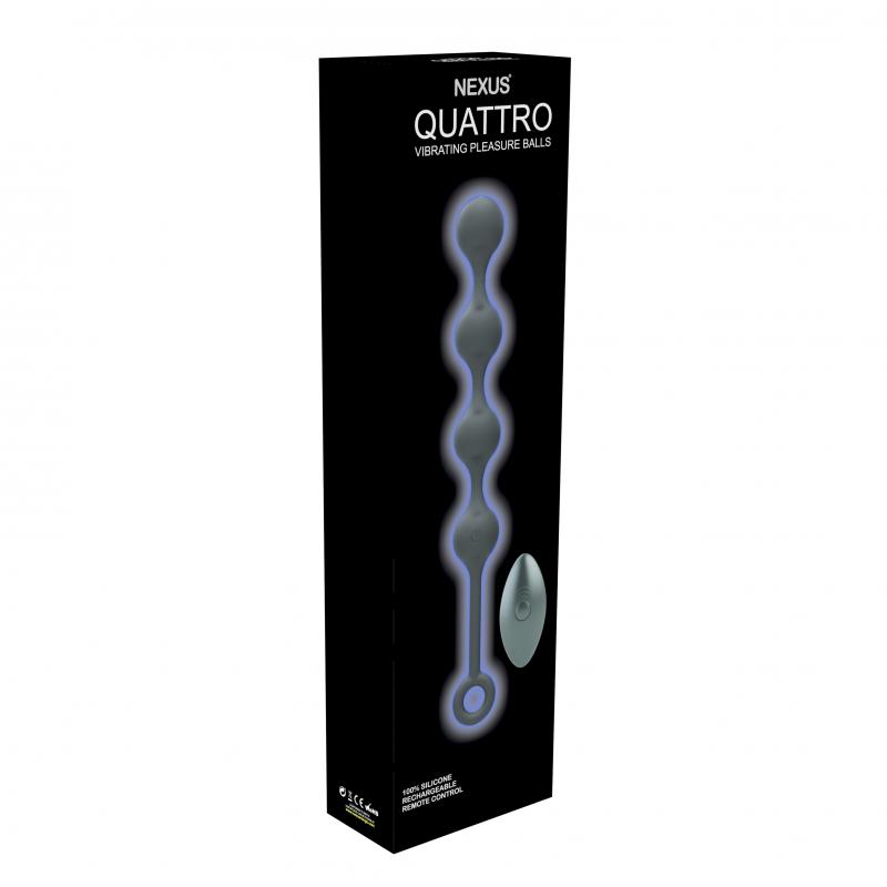 Nexus - Quattro Remote Control Vibrating Pleasure Beads Blac