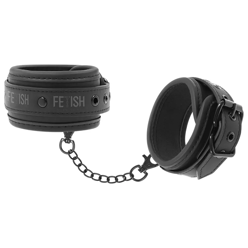 Fetish Submissive Ankle Cuffs Vegan Leather - Putá 1