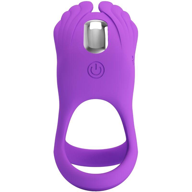 Pretty Love - Vibrant Penis Ring 7 Vibrations Purple Silicone