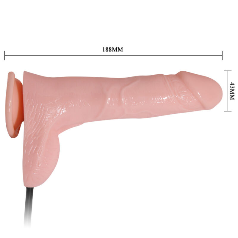 Baile - inflatable realistic dildo with suction cup 15 cm 2