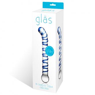 Glas - Mr. Swirly G-Spot Glass Dildo - Sklenené Dildo