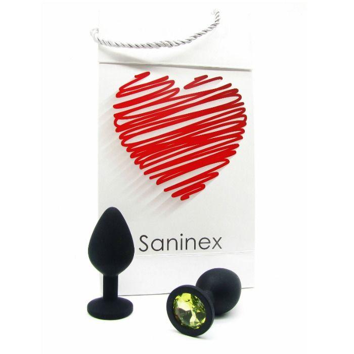 Saninex Plug Intense Orgasmic Anal Sex Unisex Black - Análny Kolík