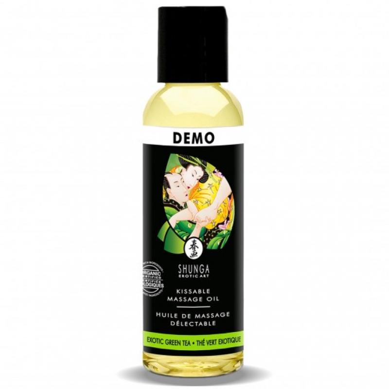 Shunga - Massage Oil Organic Exotic Green Tea (Zelený Čaj ) 60ml - Masážny Olej