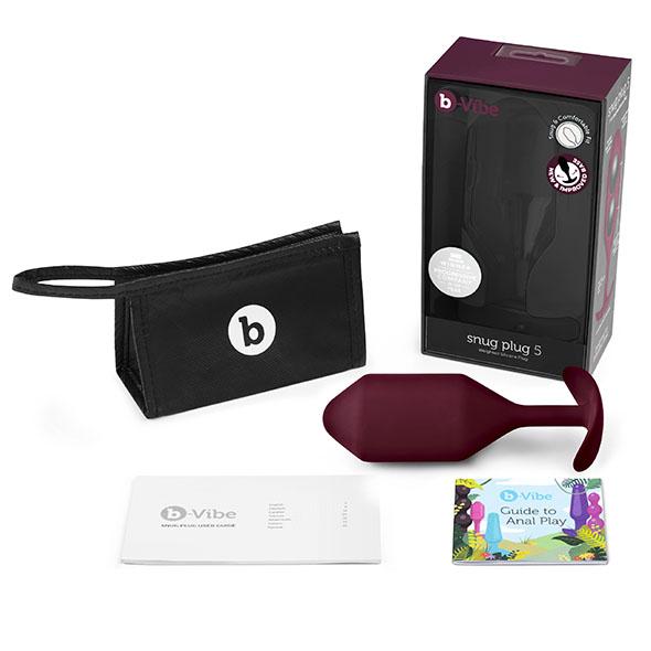 B-Vibe - Snug Plug 5 Dark Red 8