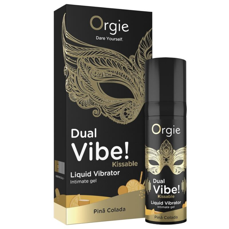 Orgie - dual vibe! piÑa colada kissable liquid vibrator 15 ml 3