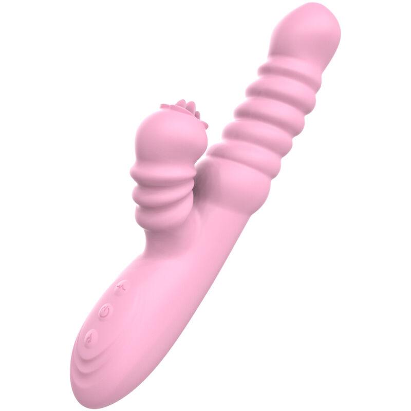 Armony - Vibrator Multifunction With Stimulating Tongue Heat Effect Pink 4