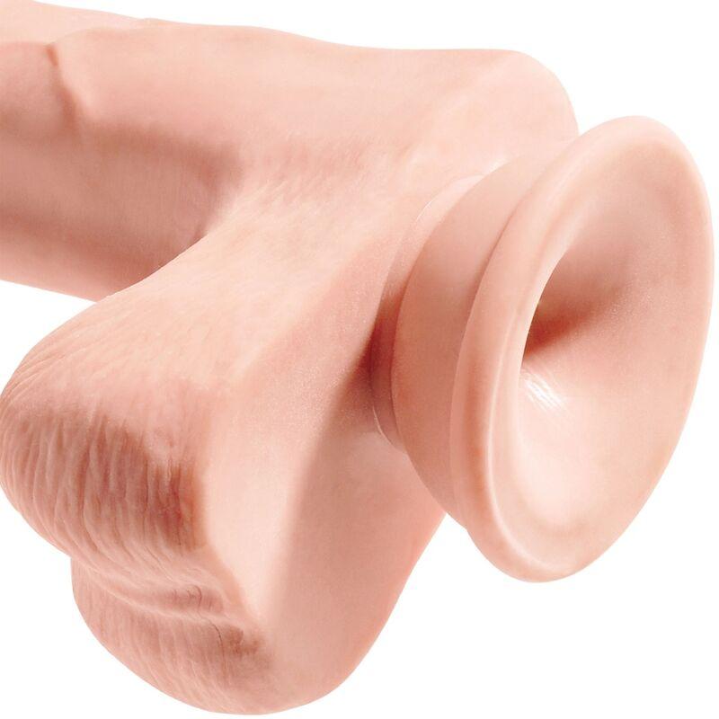 King Cock - Realistic Penis With Balls 3d 24.8 Cm Light - Realistický Pripínací Penis 4