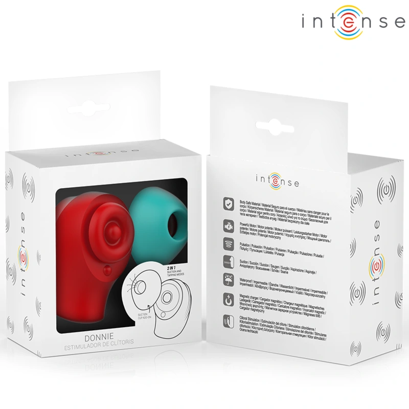 Intense - donnie clitoral stimulator red/green 6