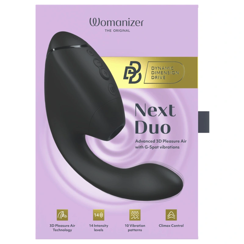 Womanizer - duo next dual clitoral & g-spot stimulator black 17
