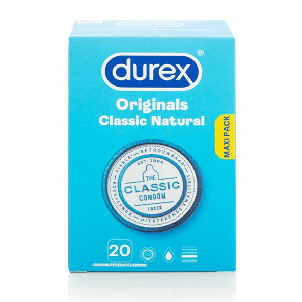 Durex - Classic Natural Condoms 20 Pcs