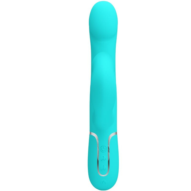 Pretty love - rabbit vibrator pearls aqua green 1
