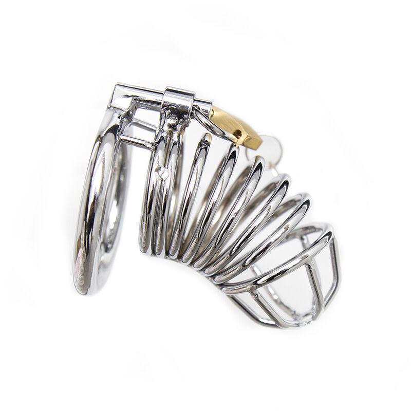 Ohmama Fetish Metal Chastity Lockable Cock Cage Size S 1