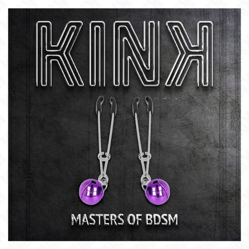 Kink - Thin Bell Nipple Clamps Purple 7 Cm 4