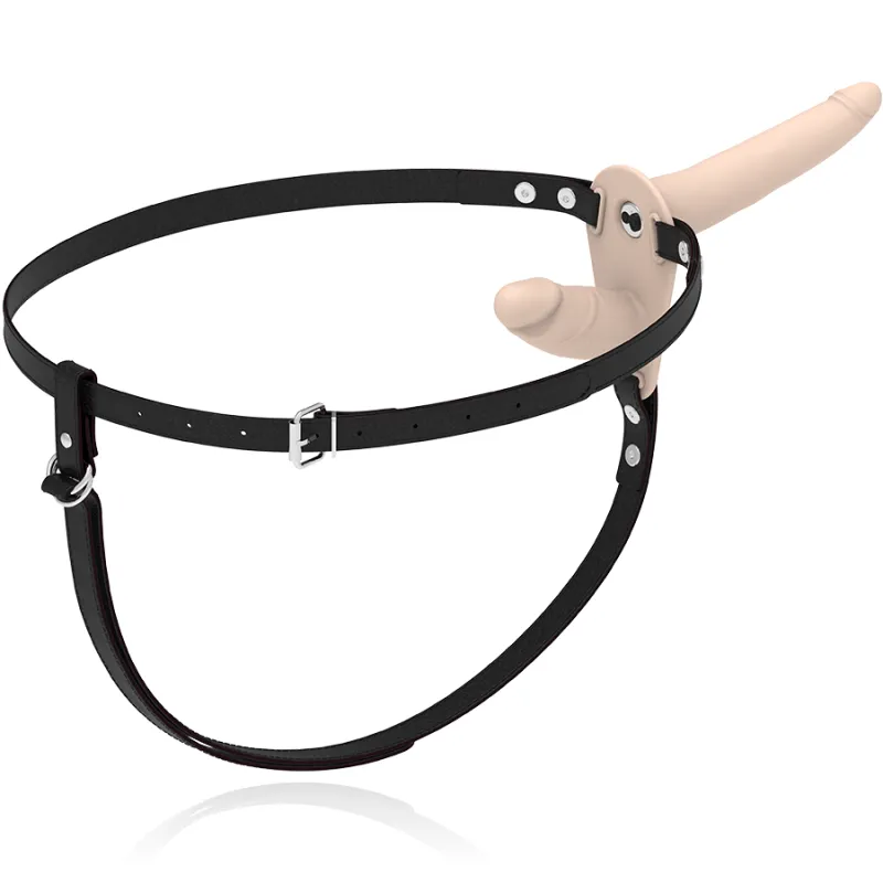 Fetish Submissive Double Strap Vibrator Strap-On Flesh Up 4