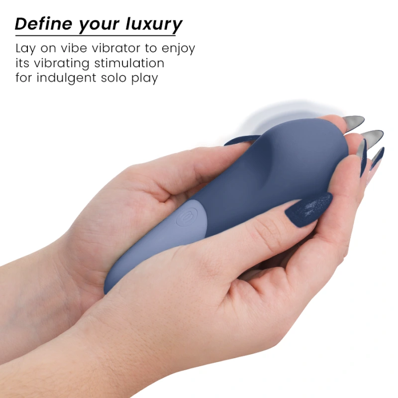 Womanizer - vibe lay-on silent vibrator dark blue 2