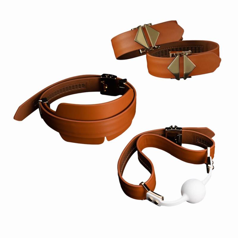 Lockink - Bondage & Restraint Set Brown 5